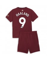 Manchester City Erling Haaland #9 Kolmaspaita Lasten 2024-25 Lyhythihainen (+ shortsit)